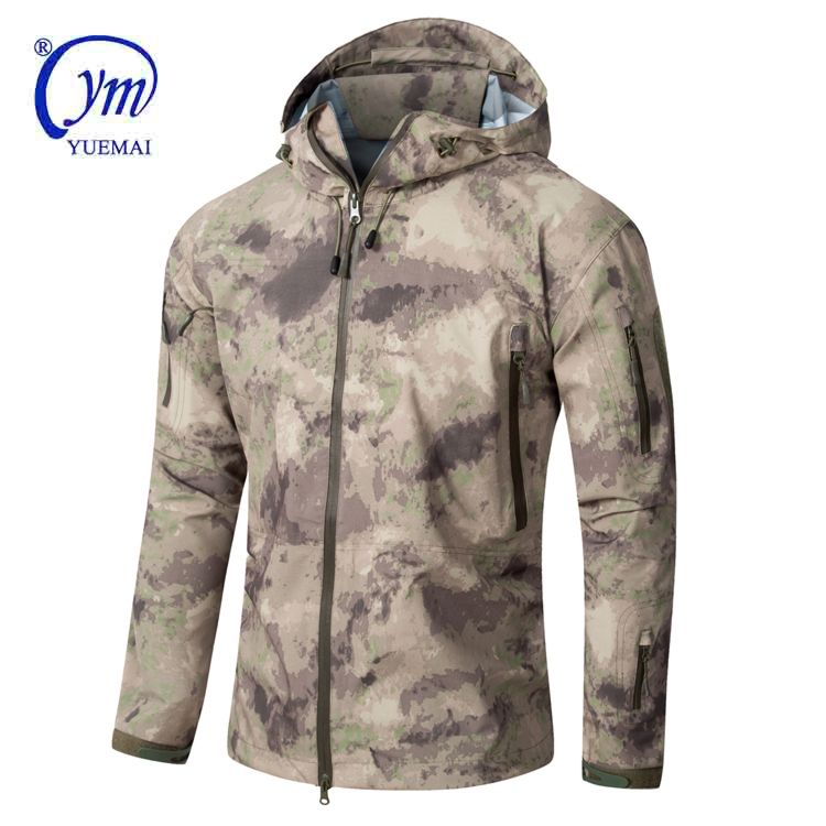 Tactical Military Waterproof Coat Camo Hunting Outdoor Army Hardshell Jacket Tactical Parka