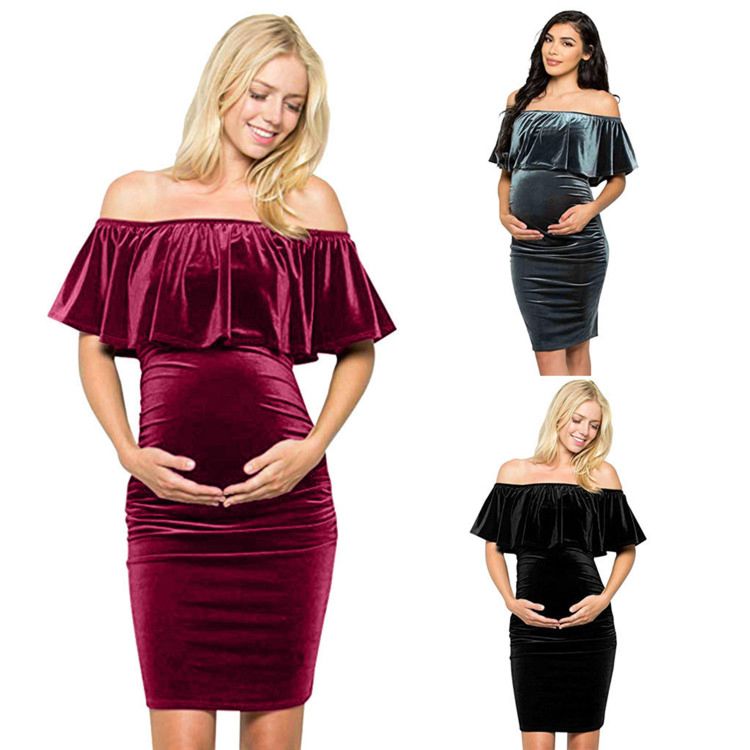 Pregnant lady frock on sale designs