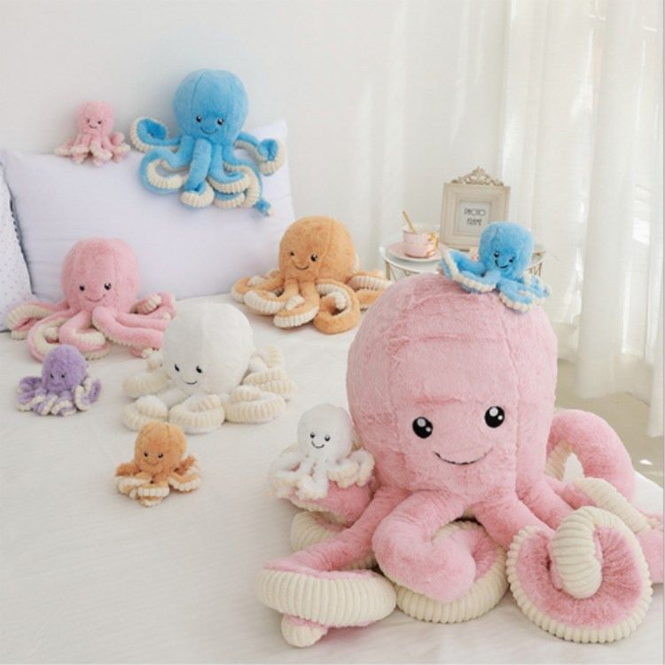 Cartoon Stuffed Giant Smile Octopus Decoration Soft Plush Toy