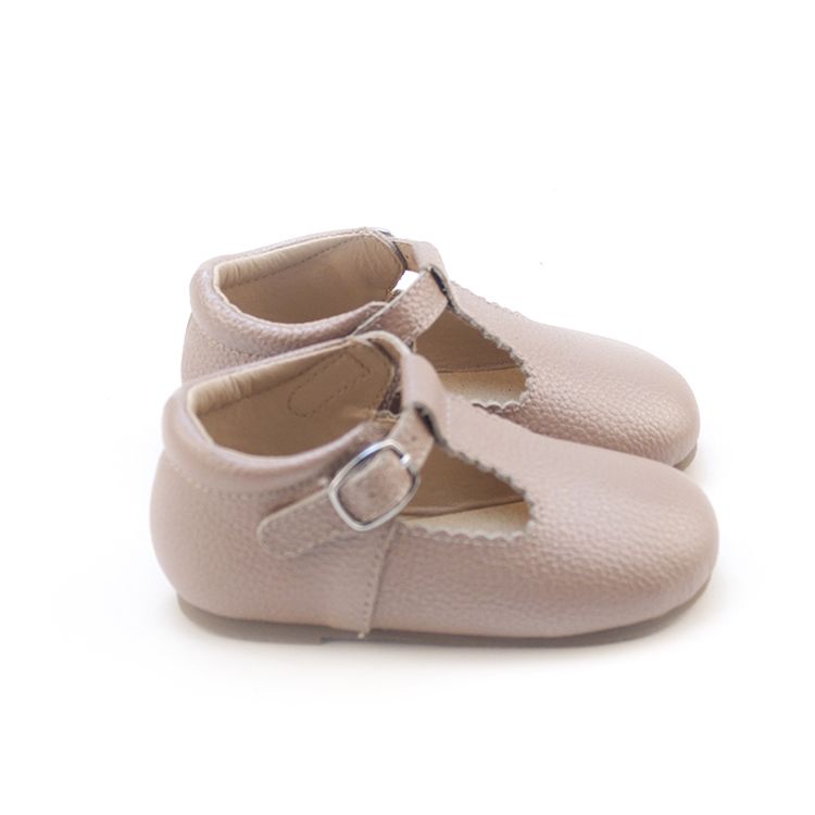 Baby leather store t bar shoes