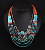 Seed Bead Choker Bib Necklace Handmade Vintage Ethnic Boho Multicolor Chains High Quanlity Necklaces Alloy Woman Support