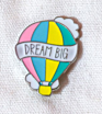 Soft enamel pin