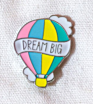 Soft enamel pin