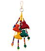 Hand-Woven Keychain Accessories Dual-Use Bohemian Tassel Hair Ball Pendant Keychain