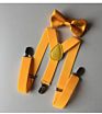 Soild Color Children Belt Bowtie Set Baby Boys Girls Suspenders Clip-On Y-Back Braces Bow Tie Elastic Kids Adjustable