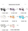 Famous Designer Vintage Aviation Polit Metal Women Shades Sun Glasses Sunglasses