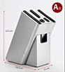 Household Metal Stainless Steel Knife Holder Kitchen Stainless Steel Multifunctional Knife Storage Rack