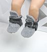 Old Fashioned Snap Drawstring Infant Bedroom Shoes Baby Booties with Wool