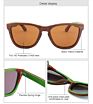 Polarized Shading Lens Sunglasses Handmade Black Walnut Sandwich Frame Sunglasses Design Sunglasses