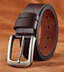 Cowhide Brown Genuine Men's Leather Belt