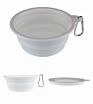 Portable Dog Bowl Flying Disc Pet Dog Food Water Portable Travel Bowls Foldable Silicone Tpe Collapsible Dog Pet Food Bowl