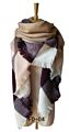 Women's Fall Scarf Classic Tassel Plaid Scarf Warm Soft Chunky Large Blanket Wrap Shawl Scarves