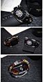 Retro Leather Bracelet Band for Apple Watch Series 6 Handmade Bead Metal Strap for Apple Watch S6 S5 Wrist Belt
