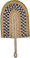 Handmade Fan Natural Wicker Grass Hand Woven Fans Home Wedding Decoration Handicraft Seagrass Fan for Wall Hanging