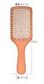 Natural Wooden Paddle Hair Brush Bamboo Bristles Pins Hairbrush for Women, Men and Kids Scalp Massage