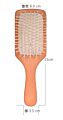 Natural Wooden Paddle Hair Brush Bamboo Bristles Pins Hairbrush for Women, Men and Kids Scalp Massage