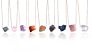 Irregular Nuggets Gold Color Natural Quartz Stone Necklace Amethysts Amazonite Lapis Quartz Pendant Necklaces