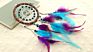 Handmade Indiana Dream Catcher Net with Feather Wooden Beads Dreamcatcher Circular Wall Hanging Car Home