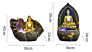 Southeast Asian Style Gold Buddha Statue Water Fountain Decorate Your Living Room or Office