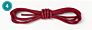 Chinber Cotton Waxed Leather Shoes Laces round Sneaker Shoelace String
