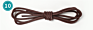 Chinber Cotton Waxed Leather Shoes Laces round Sneaker Shoelace String