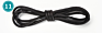 Chinber Cotton Waxed Leather Shoes Laces round Sneaker Shoelace String