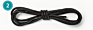 Chinber Cotton Waxed Leather Shoes Laces round Sneaker Shoelace String