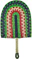 Handmade Fan Natural Wicker Grass Hand Woven Fans Home Wedding Decoration Handicraft Seagrass Fan for Wall Hanging