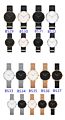 Customized Logo Classical Ultra Thin Minimalist Simple Design 40Mm 36Mm Rose Gold Case Black Leather Strap Mens Watch