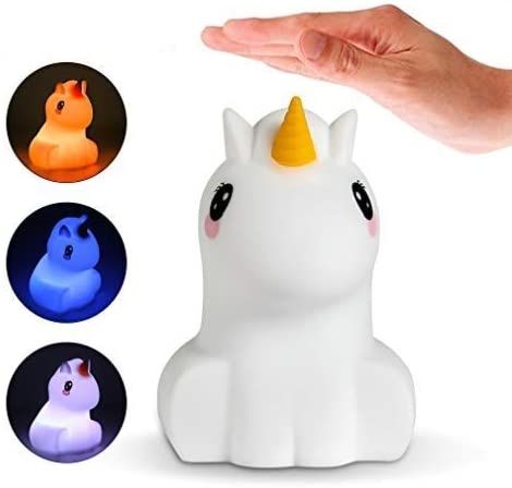 Unicorn Lamp in Night Lights with Remote Controlled in 9 Colors with Touch Sensor in the Bedroom