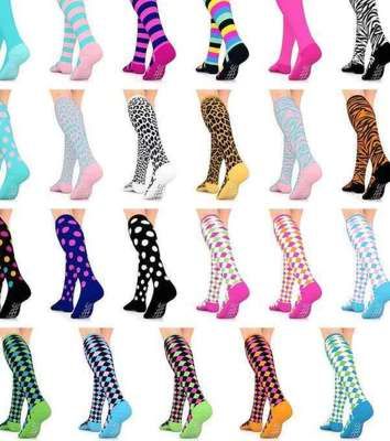 Cs25-It Socks Compression Socks, Leopard Knee High Socks