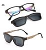 Gl2074 Retro Guangzhou Ultem Clip on Sun Shades Cycling Polarized Vintage Fishing Sunglasses