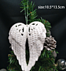 Product Hanging White Angel Wings Ornament for Christmas Decoration