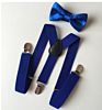 Soild Color Children Belt Bowtie Set Baby Boys Girls Suspenders Clip-On Y-Back Braces Bow Tie Elastic Kids Adjustable