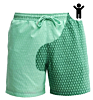 Men Lake Blue Swim Surf Blank Board Shorts Casual Breathable Pockets Swimwear