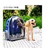 Pet Cat Bag, Fully Transparent Space Capsule Two-Shoulder Pet Portable Backpack, Dog and Cat Out of the Bag