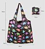 Sublimation Recycled Tote Ecobag 190T Foldable Shopping Bag Reusable Tote Nylon Waterproof Grocery Rip Stop Polyester Bag