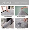 On Melt Adhesive Non-Slip Soft Fine Workmanship Furry 3D Area Rug