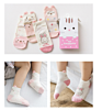 Children's Fall Socks 4 Pairs of Baby Girls Organic Cotton Designer Boat Socks