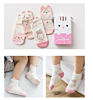 Children's Fall Socks 4 Pairs of Baby Girls Organic Cotton Designer Boat Socks