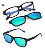 Gl2074 Retro Guangzhou Ultem Clip on Sun Shades Cycling Polarized Vintage Fishing Sunglasses