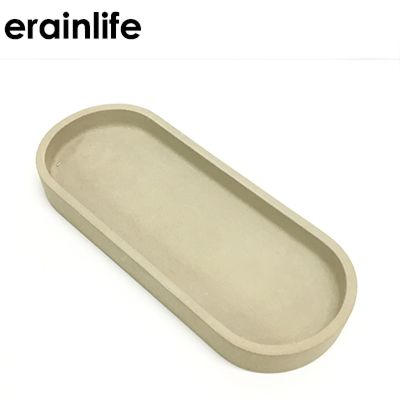 Natural Gray Black Natural Homeware Concrete Cement Serving Tray