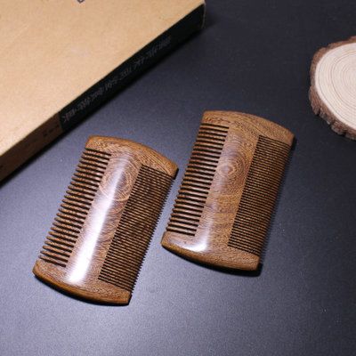 Qs Carving Beard Comb Ebony Comb