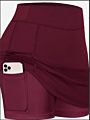 Women Tennis Skirts Inner Shorts High Elastic Sports Golf Skorts with Pockets S-5Xl