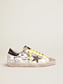 Goldens Hi Star Sneakers G33Ws945.A6 Upper in Calf Leather Slight Vintage Treatment Star in Worn Effect Leat Gooses