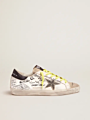 Goldens Hi Star Sneakers G33Ws945.A6 Upper in Calf Leather Slight Vintage Treatment Star in Worn Effect Leat Gooses