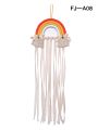 Kids Room Decor Hair Clip Organizer Rainbow Design Girls' Room Wall Hanging Ornament Baby Hairpin Storage Belt