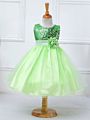 Little Girls' Sequin Mesh Tulle Dress Sleeveless Flower Party Ball Gown Girl Night Dress