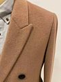 Design British Style Trench Solid Color Simple Wool Cashmere Coat