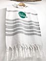 Kids Print Stripes 100% Cotton Hooded Beach Poncho Towel with Tassel
